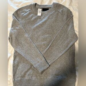 American Eagle Outfitters Light Gray Crewneck Sweater